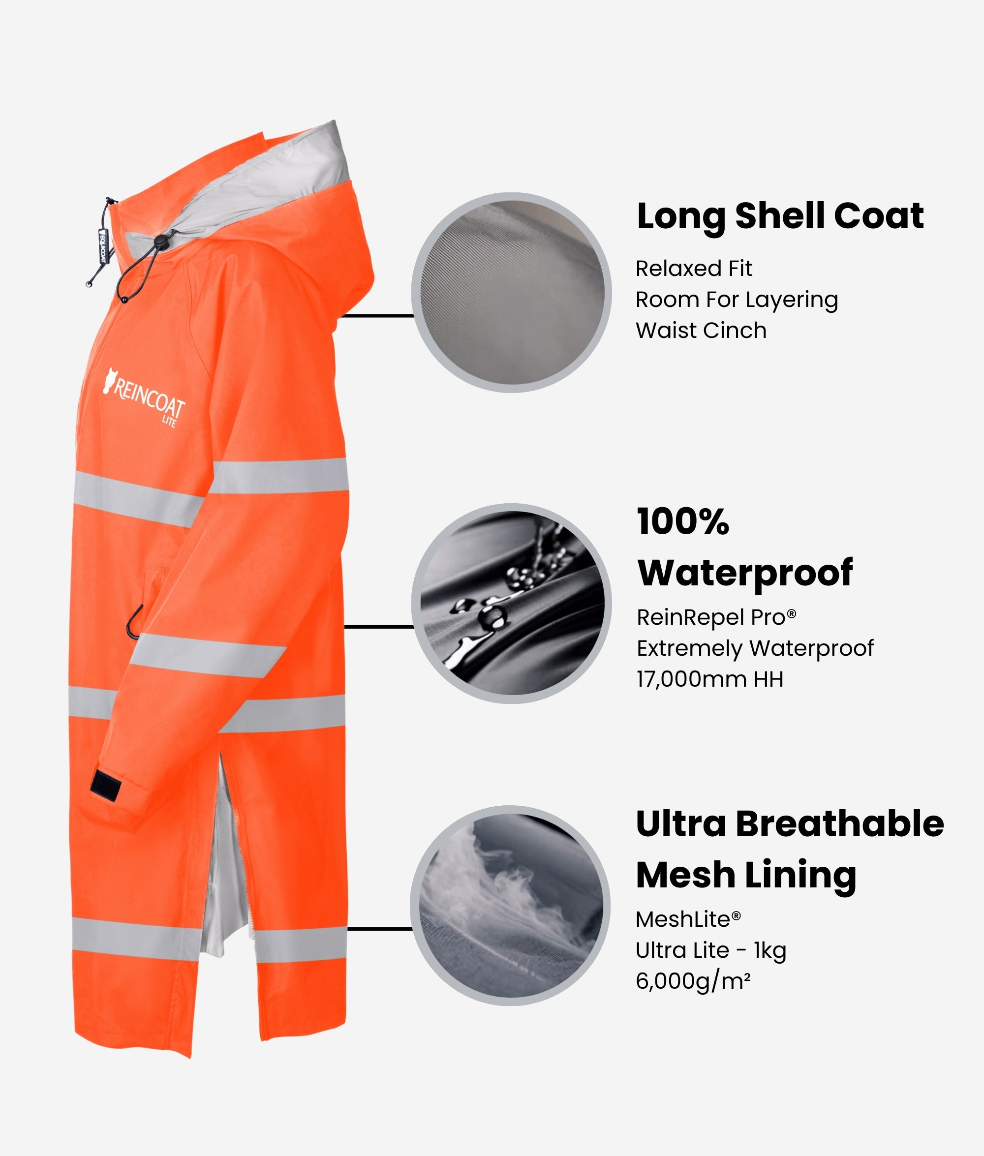 Reincoat Lite Adult - Hi-Vis Orange